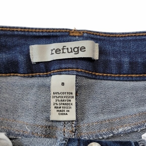 Women's Refuge Hi Waist Button Fly Shorts Sz 8 - Picture 3 of 4